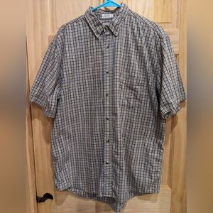 Aeropostale Men's short sleeve Large plaid shirt